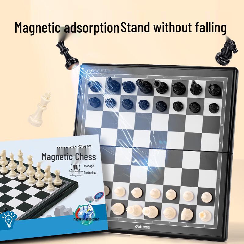 Deli Magnetic Foldable International Chess Set