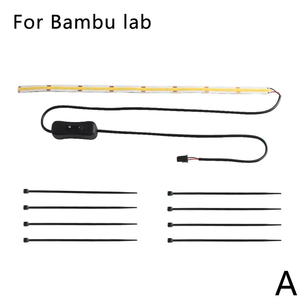 3D Printer Strip For Bambu Lab A1/A1 Mini 24V CoB LED Light Strip Bright Light Control Easy Install MX3 Ter K0L6