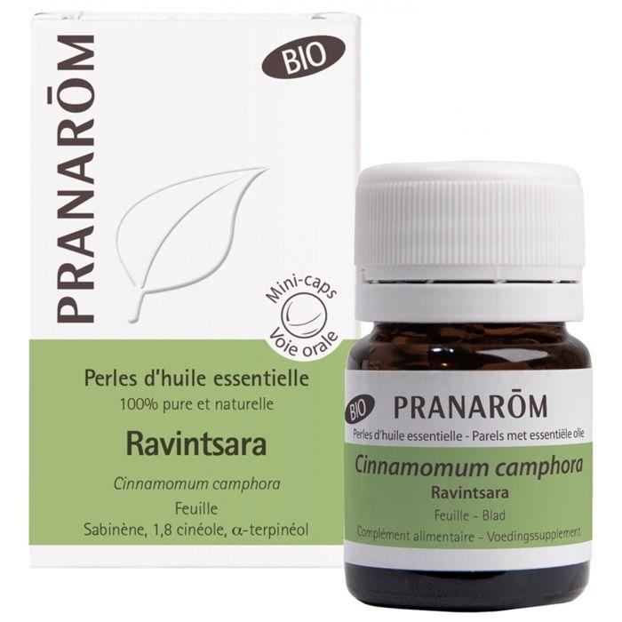 Pranarom Perles d'Huile Essentielle Ravintsara Bio 60 Unités