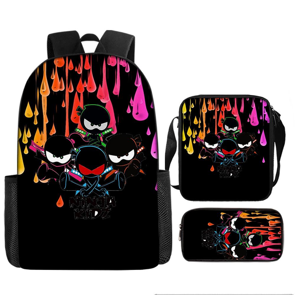 Backpack NINJA KIDZ Pencil Bag Shoulder Bag Backpack Large Capacity Travel Bag Best Gift for Boys and Girls