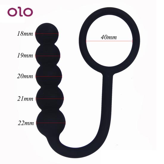 Couple Sharing Sex Toys Cock Anal Insert Sex Toy Ring Bead Butt Plug Men Women Adult