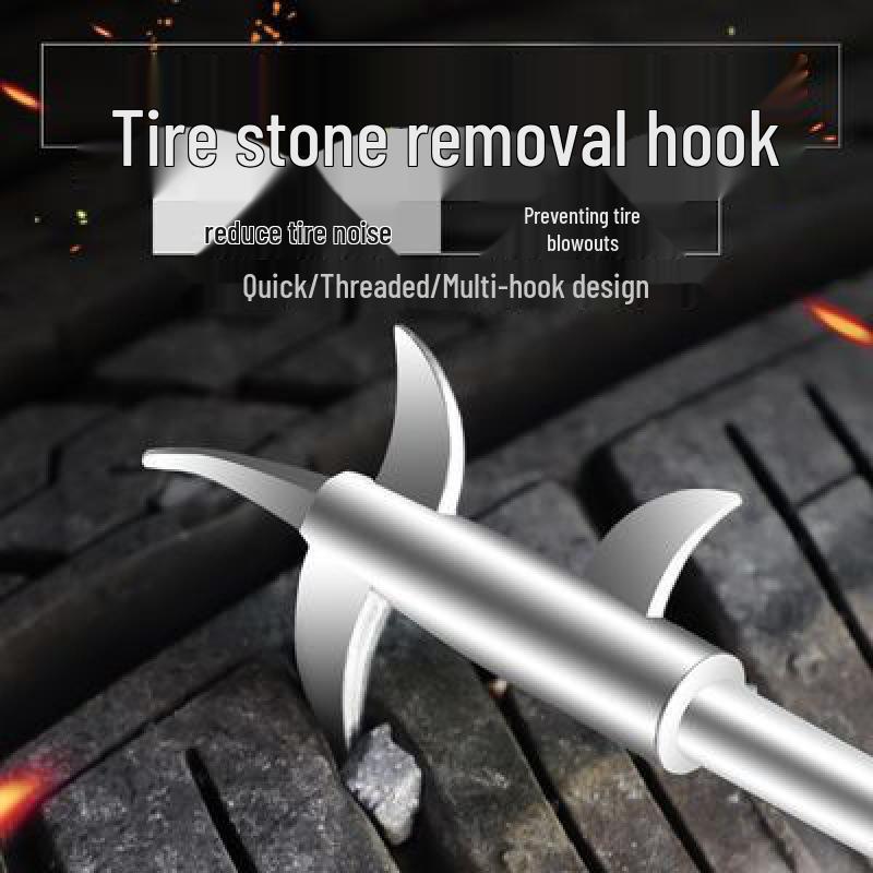 Tire Hook & Cleaning Tool Set with Right Angle and Elbow Screwdrivers