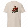 Fishing Santa Unisex Classic Funny Christmas Holiday Tees Gift Simple Cute Men Women Cotton Tshirt Creative Leisure Vintage Tops