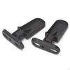 Bike Rear Pedals Folding Footrests Quick Release Metal Wide Plates Foot Pegs for Electric S