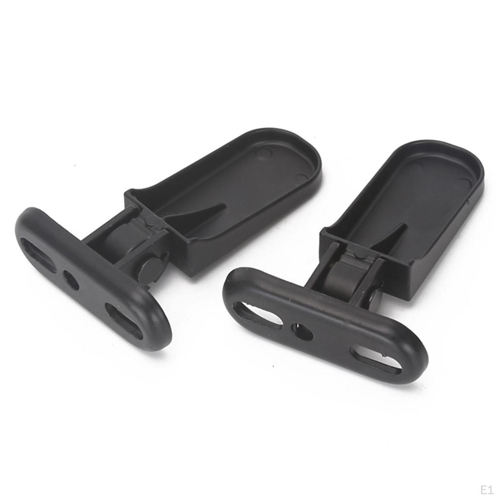 Bike Rear Pedals Folding Footrests Quick Release Metal Wide Plates Foot Pegs for Electric S