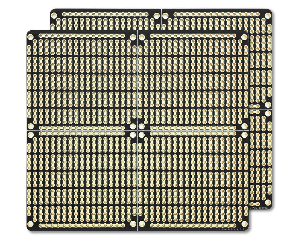 Printed Board PCB Prototype Board Snappable Strip Board with Power Rail for Arduino and