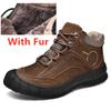 Luxury Winter Men'S Boots Genuine Leather Outdoor Hiking Shoes Men Handmade Non-Slip Warm Boots Casual Climbing Bottes D'Hiver