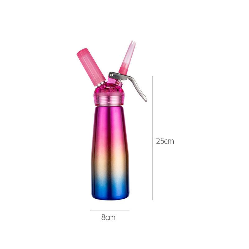 250/500ml rainbow Aluminium Whipped Cream Dispenser