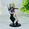 Harley Quinn Figure Birds of Prey Sitting Pose With Baseball Bat Anime Figurine Collectible Decor Leather Jacket Diamond Base