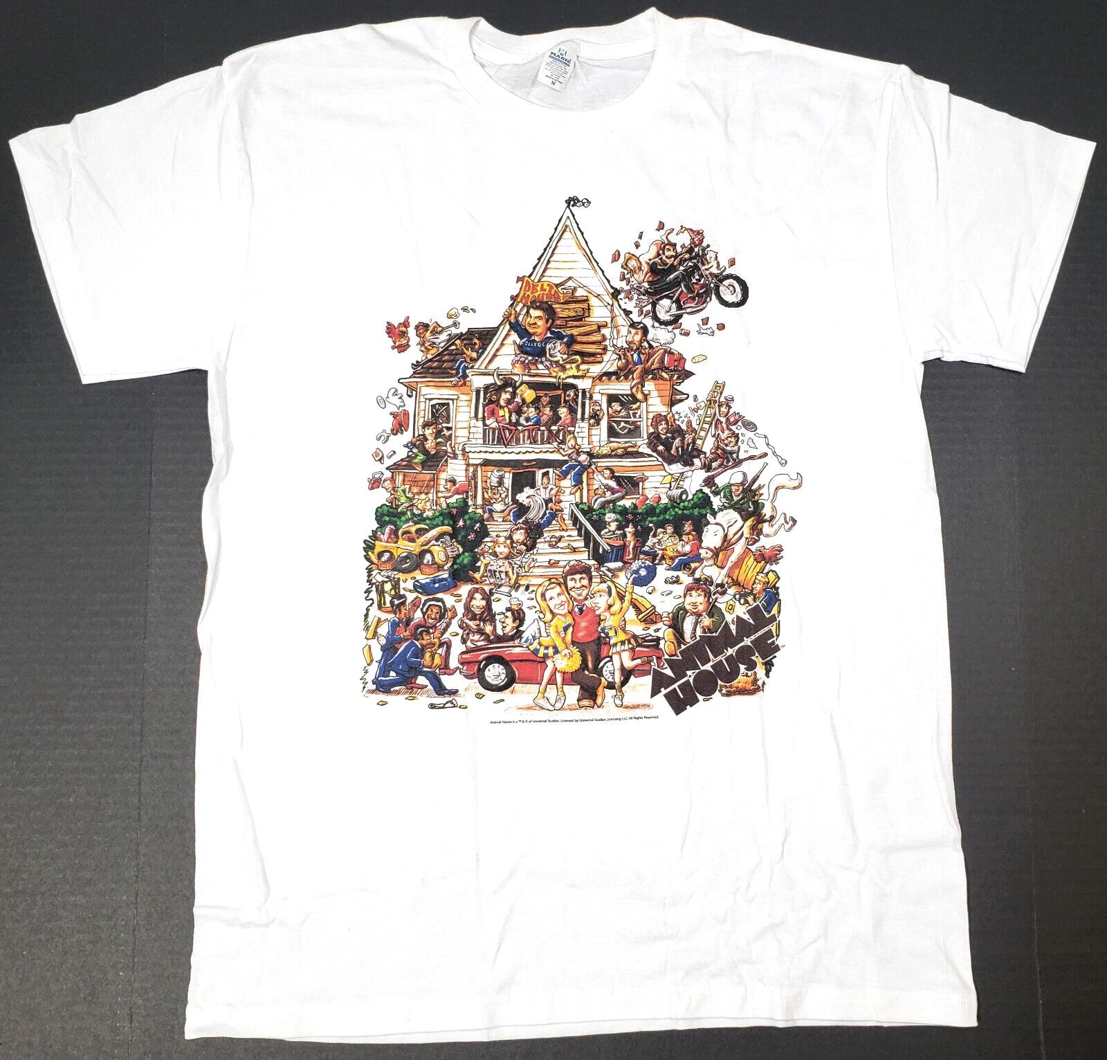 ANIMAL HOUSE T-shirt Licensed Delta House Movie Tee Men s MEDIUM White New L