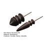 2 Pack Leather Burnisher Bits Polishing Tools Leather Edge Burnishing Tool Rotary Burnisher