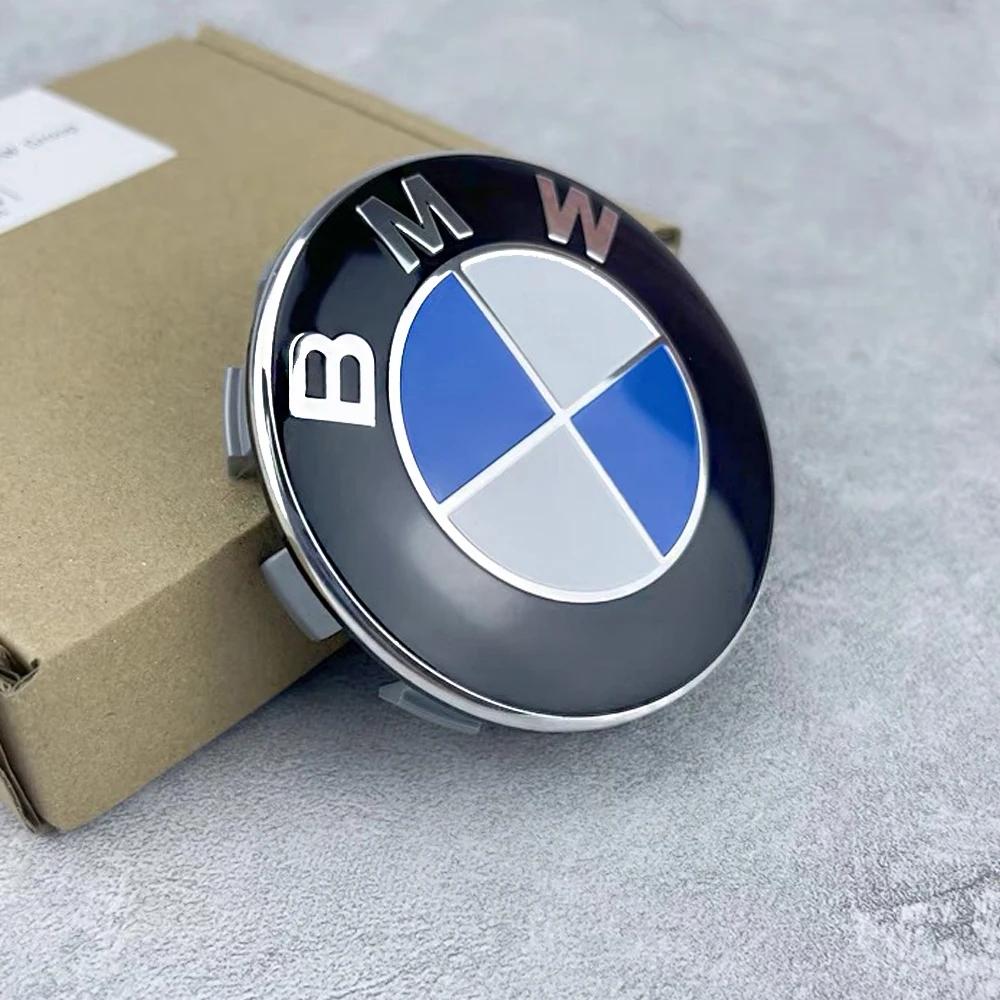 BEKV7 4pcs 56MM 68MM Car Wheel Hub Center Cap Badge For BMW X1 3 X5 E70 E71 M3 F30 F20 F10 F11 G30 E36 E46 E53 E90 E91 E60 E61 E93