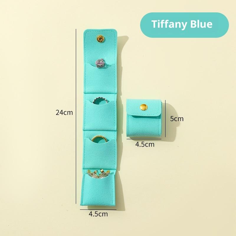 Portable Mini Jewelry Organizer Bag With Multiple Compartments For Rings Necklaces Earrings Travel Storage Bag