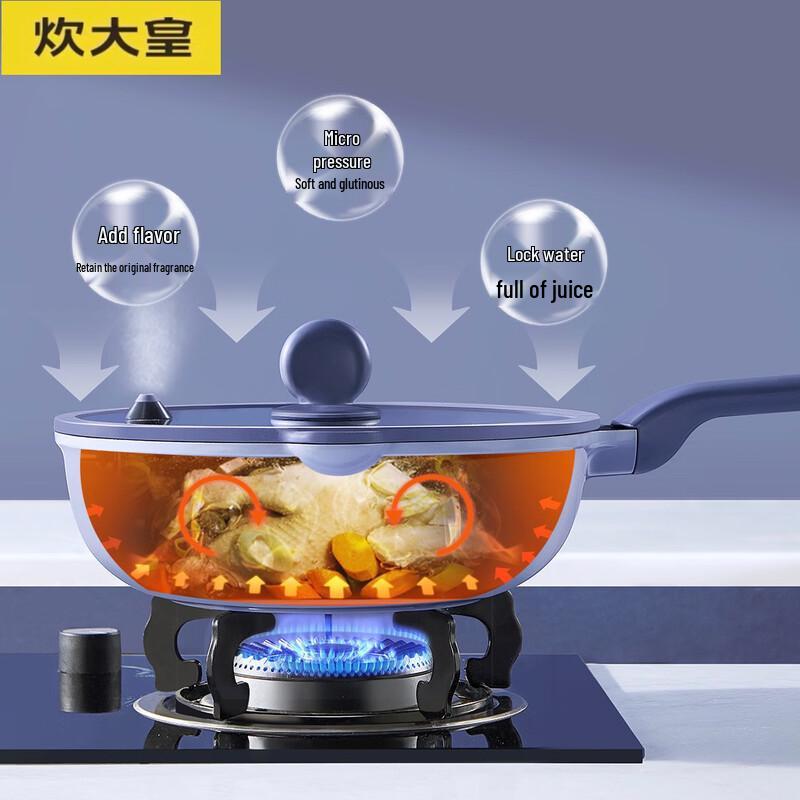 COOKER KING Micro-Pressure Aluminum Frying Pan 28cm