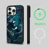 Ocean Whale Shark Swimming Phone Case Magnetic Case For IPhone 16 14 13 12 11 15 Pro Max Plus For Magsafe Wireless Charge Cover