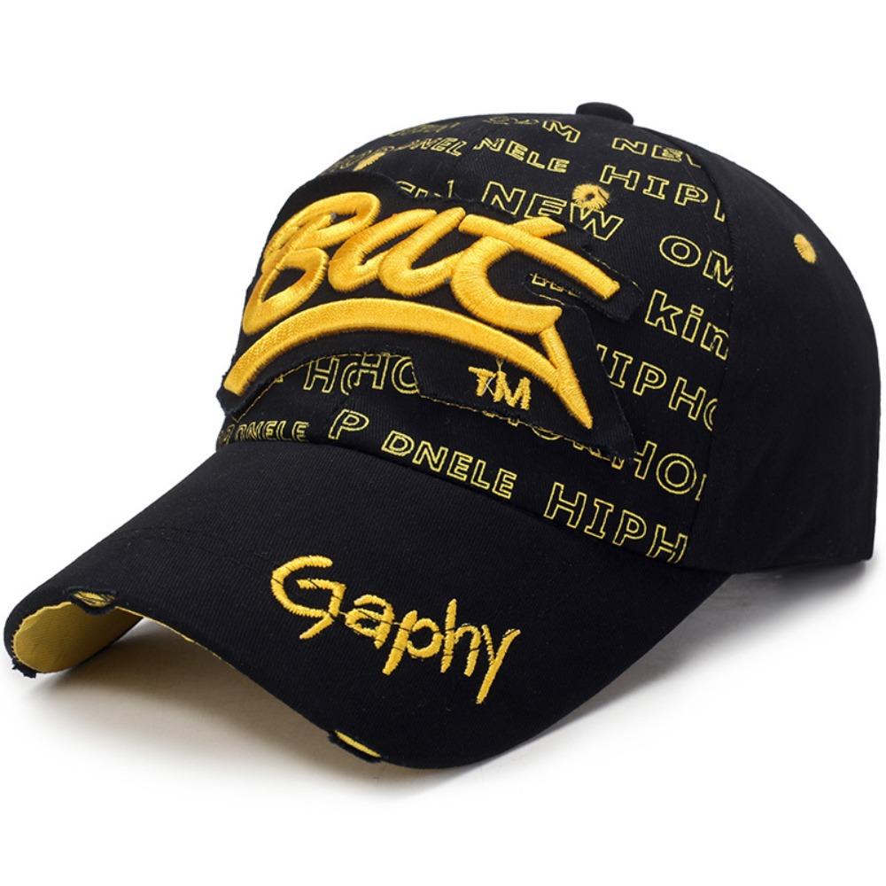 Adjustable Baseball Hats Hip-hop Peaked Cap Versatile BAT Embroidery Hats  Man Women Outdoor Sports