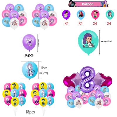 Kpop Demon Hunter Party Balloons Huntrix Theme Party Decoration Band Party Accessorie  Anime Decoration Balloons Accessorie