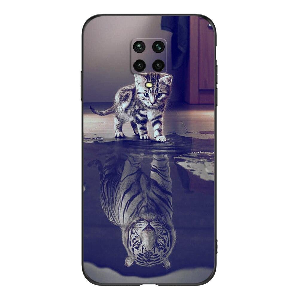 Für Xiaomi Redmi Note 9S 9pro 6,67 Zoll Hülle Für Redmi Note 9 Pro Note9S Note9Pro schwarze TPU Hülle Löwe Wolf Tiger Drache