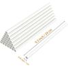 White Plastic Cake Dowel Rods for Tiered Cake Construction and Stacking Supporting Cake Round Dowels Straws with 0.4 Inch Diameter (9.5 Inch)