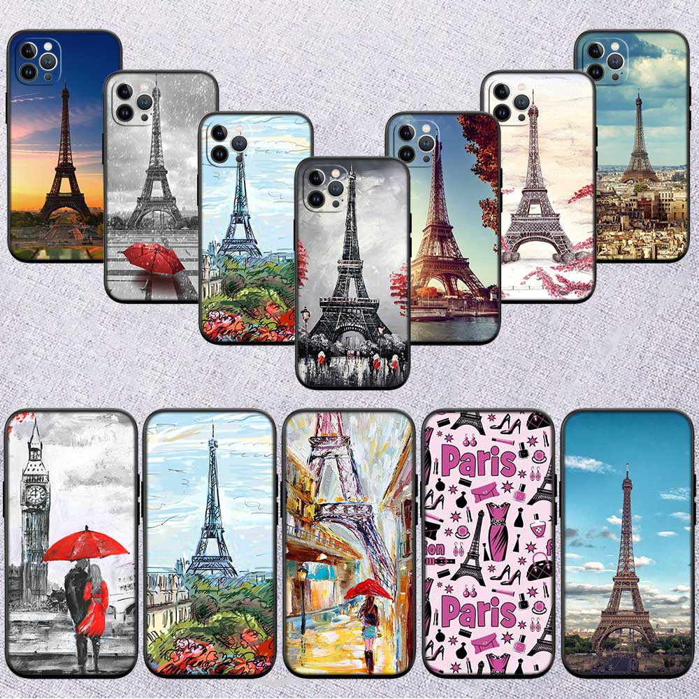 UP42 Paris Eiffelturm Schale Handyhülle für Samsung Galaxy Note 10 20 S23 S24 S25 Ultra FE Plus Edge Lite A02S A35 A07 A17