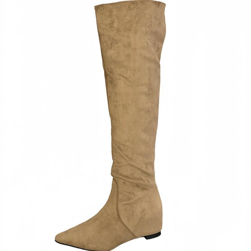 2025 Autumn and Winter New Fashion Versatile Women's Boots, Thin Pointed Stacking Boots, Long Boots, Thin Heels and High Boots