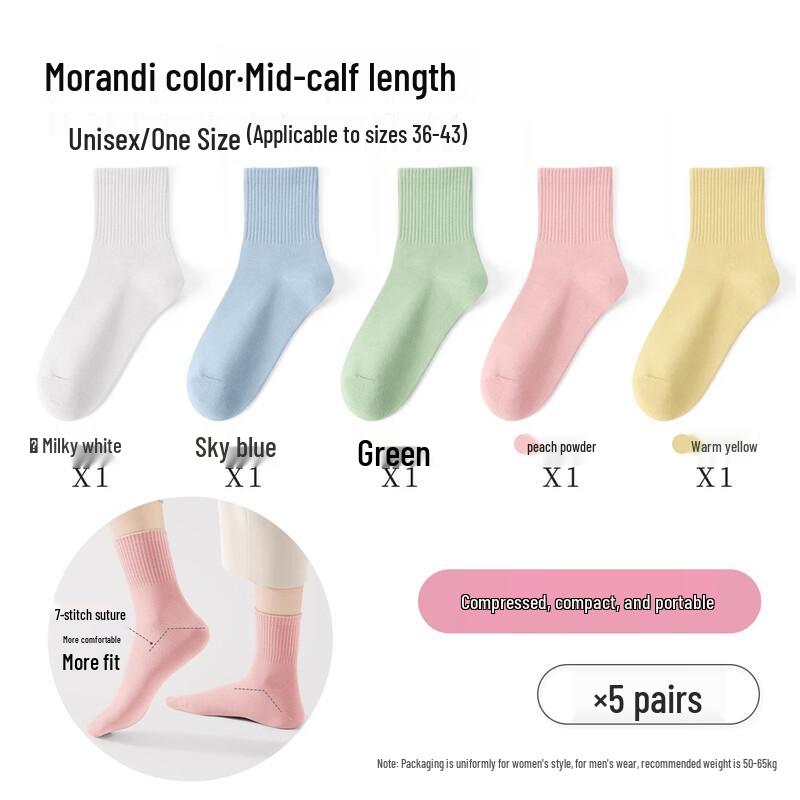 BADIGAO Disposable Compressed Travel Cotton Socks