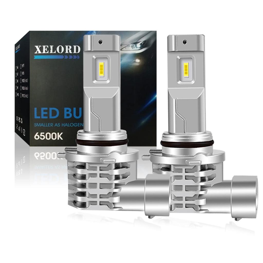 XELORD HB4 LED Headlight, Equipped with CREE Chip, 9006 HB4 LED Bulb, 6500K, White,