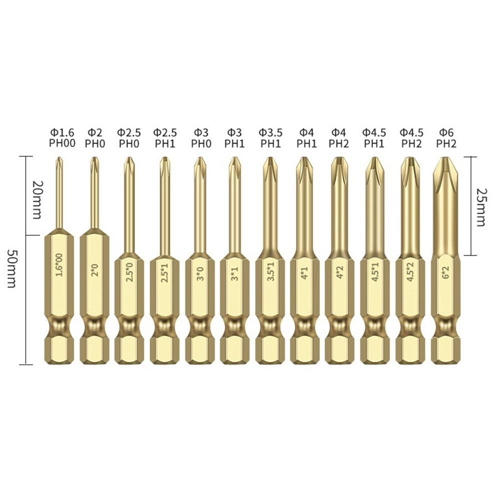 Alloy Steel Screwdriver Bit Gold High Snap Magnetic