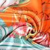  Fashion Bright Color Ladies Silk Scarf Brand Tulip Square Scarves Fouldard Fall Winter Elegant Womenl Satin Scarves