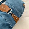 Vintage Large Capacity Denim Bag Women's Shoulder Underarm Bag Commuter Crossbody Bag