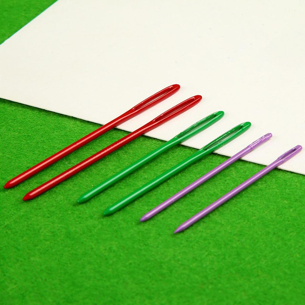 Multi-Color Knitting Markers and Crochet Accessories Including Stitching Marker Rings Big Eye Needle and Safety Pins