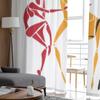 African Beautiful Women White Tulle Sheer Curtains for Living Room the Room Bedroom Kitchen Decoration Voile Organza Curtains