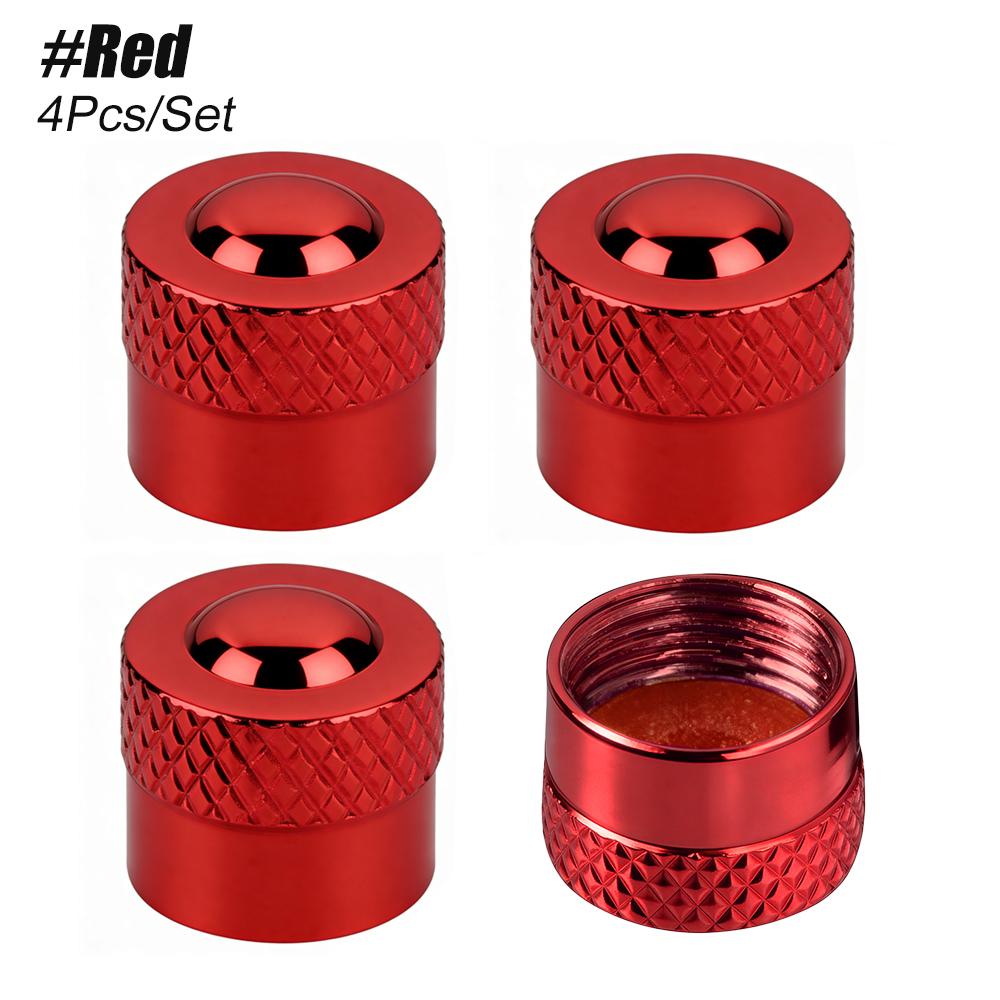 4PCS Tire Valve Stem Caps with O Rubber Ring, Tire Valve Caps for Car Tires Universal Stem Covers for Car Leak Proof Stem Cover