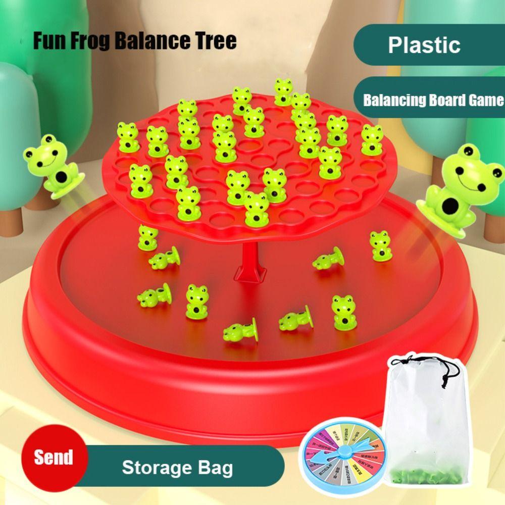 Parent-child Fun Frog Balance Tree Educational Balancing Board Puzzle  For Kids