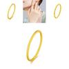 Stylish Vietnamese Sand Gold Twisted Ring Minimalist Matte Band Perfect For Couples Gift