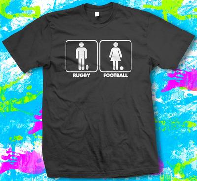 Lustiger Rugby - T-Shirt - Neu -  - Extra Small bis 5XL