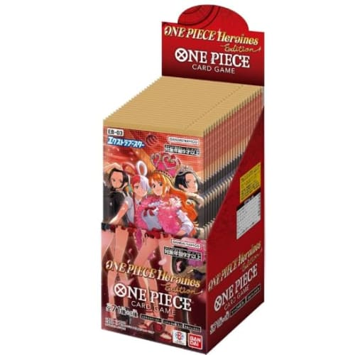 0NE PIECE Card Game EB-03 Extra Booster Heroines Edition BOX (Unopened Box with Tape) Wet Tissue Set