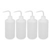 4Pcs 500ml Wash Bottle Plastic Portable Squeeze Safety Washing Bottle with Scales