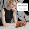 360 Rotating Magnetic Kickstand Lychee Grain Leather Phone Case For iPhone 17 Pro Max 16 Plus 15 14 13 12 11 Shockproof Cover