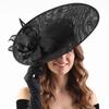 Exquisite Mesh Bow Headband French Vintage Kentucky Hat Fashion Tea Party Hat  Photography