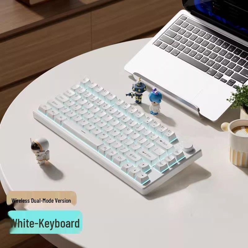 Kabellose, ultra-leise mechanische Gaming-Tastatur für Mädchen – Ideal für Büro & Laptop-Tippen