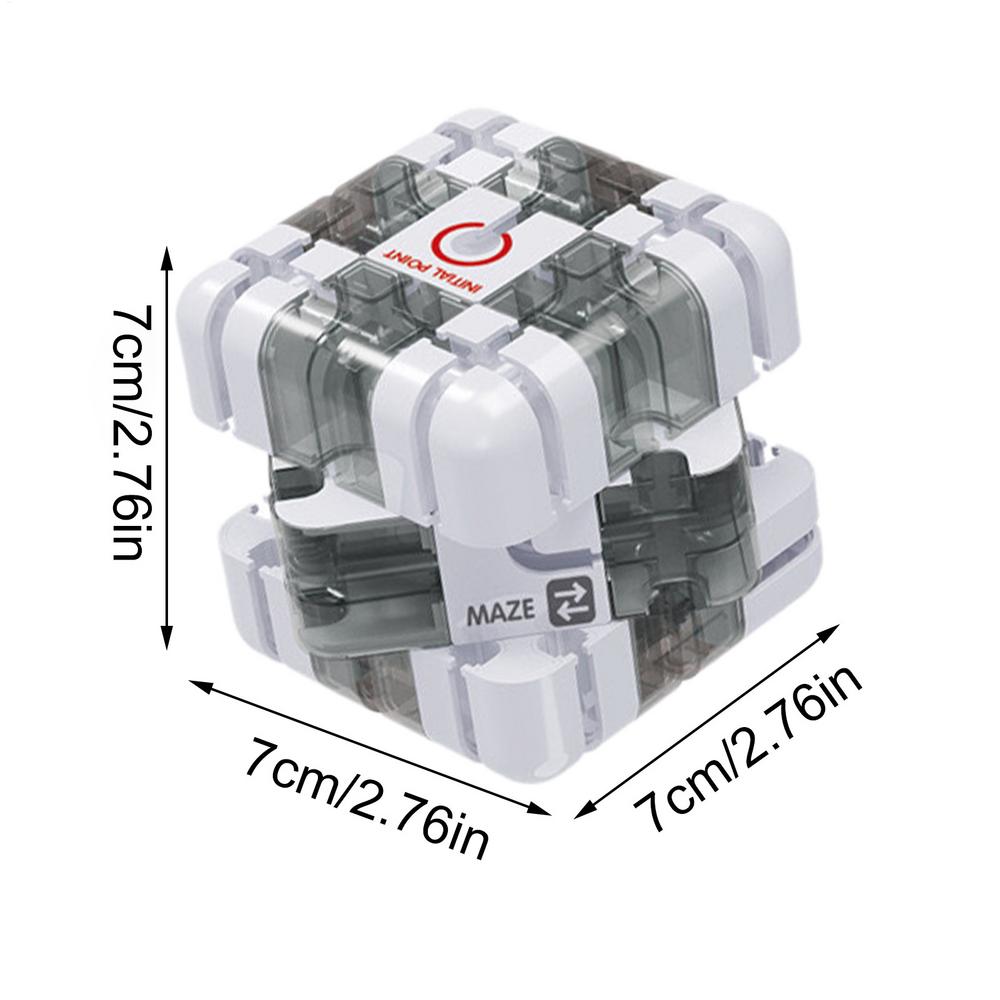 Puzzle Maze Cube 3D Large Puzzle Brain Teaser Logical Thinking Maze Cube Ball for Adults Teens Kids Boys Girls Home Travel