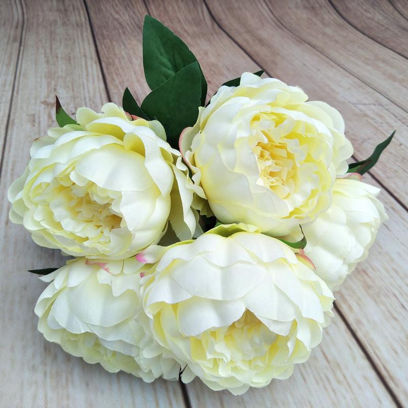 Luxury Faux Peony Flower Arrangement With Diy Home Decor And Event Use