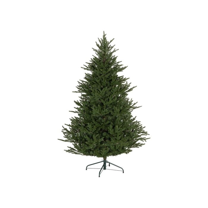 HOMCOM Sapin de Noël 183 cm, aspect réaliste, montage rapide, support inclus, plastique ignifuge