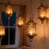 Metal Decorative Candle Holder Gold Tea Light Holder Vintage Iron Candle Holder  Porch Decoration