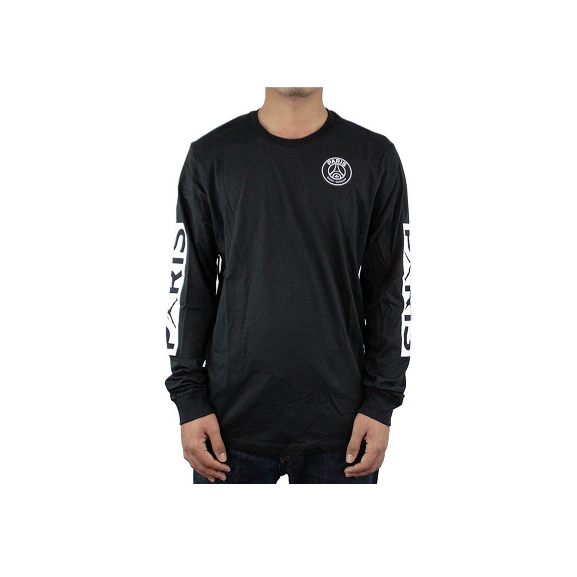 

Мужская футболка с длинным рукавом с принтом Jordan PSG Allover, черные BQ8383-010 XS