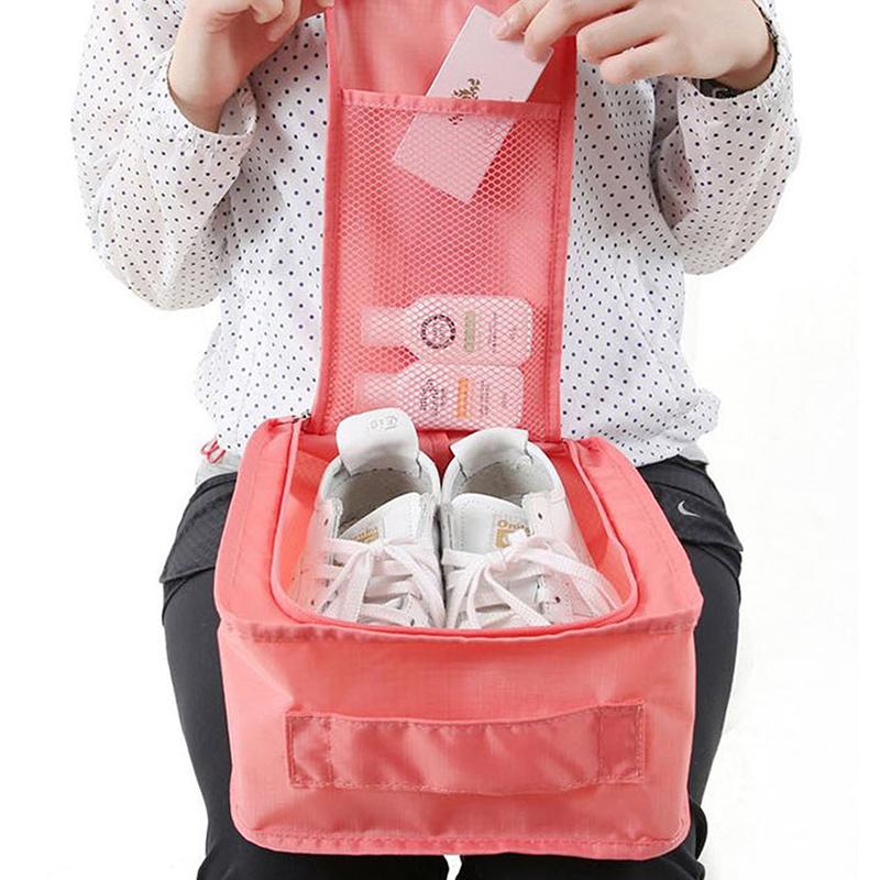 Travel Shoes Organizer Bag Convenient Nylon Waterproof Luggage Multifunction