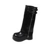 New Single-shoe Slimming Boots Versatile Shoes Thick-soled Women's Shoes Height-increasing Long Boots