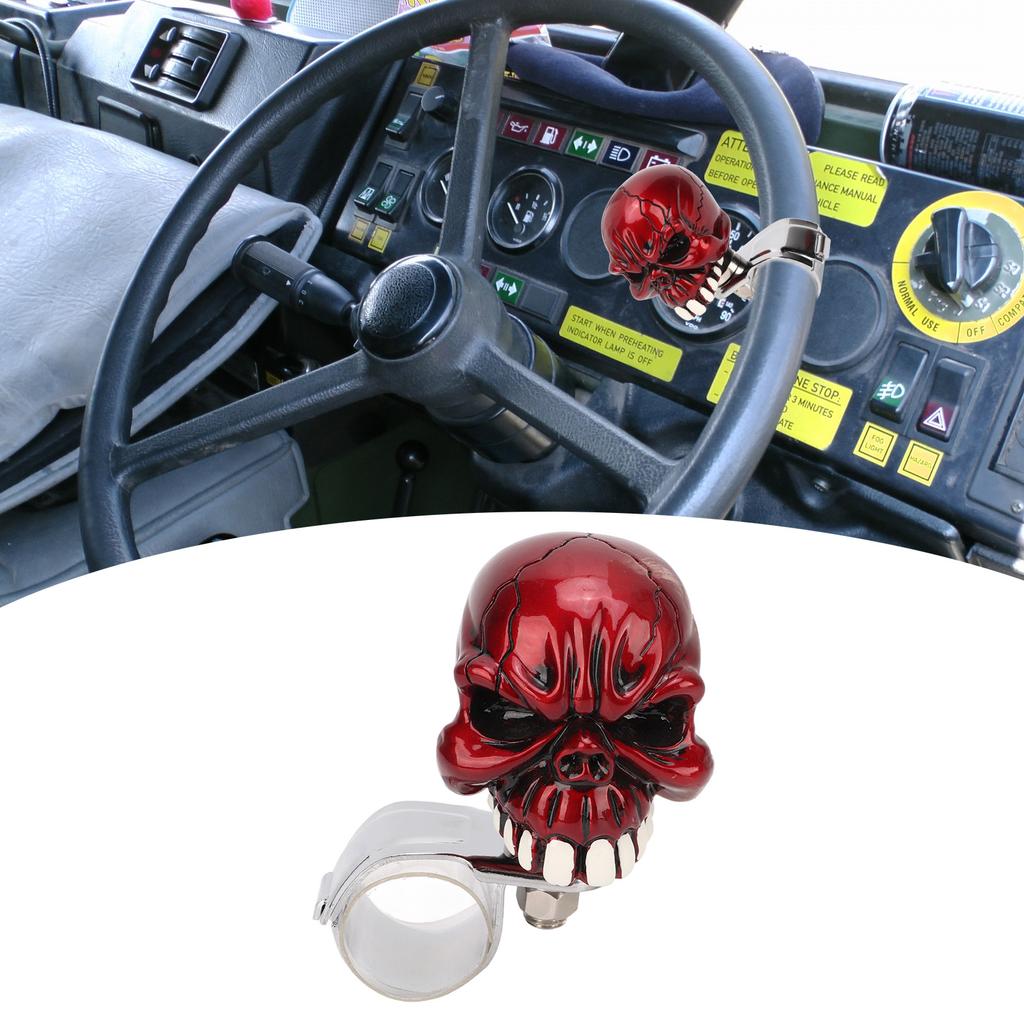 Stee  Wheel   Knob Skull Shape   Power Handle for Cars Trucks Tractors Boats