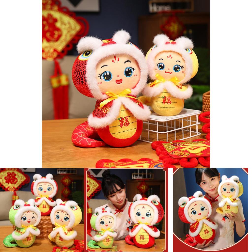 Adorable Snake Plush Toy For Year Of The Snake Festive Home Decoration Gift